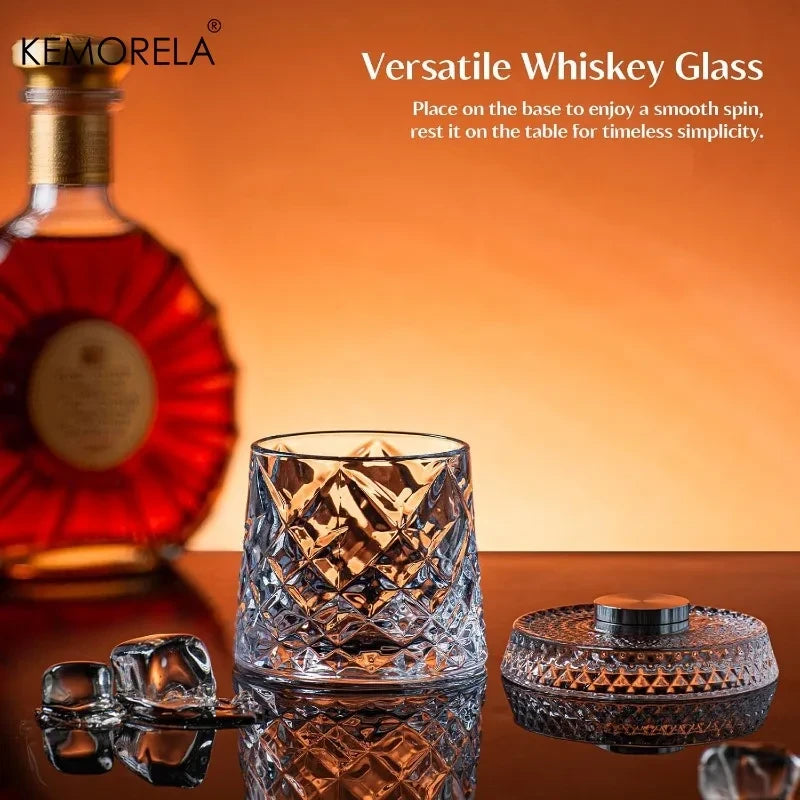 Spinning Whiskey Glass Set