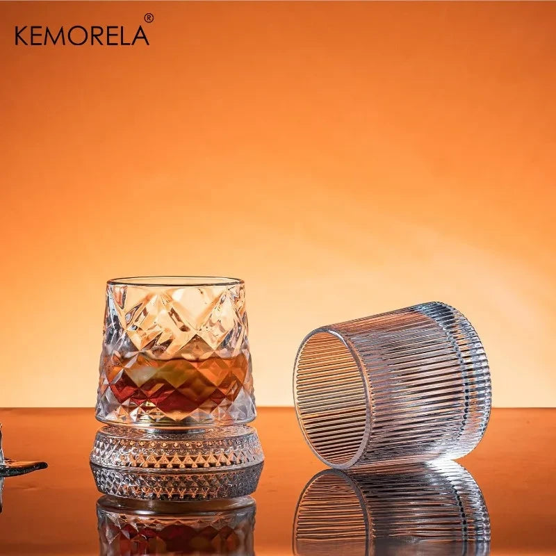Spinning Whiskey Glass Set