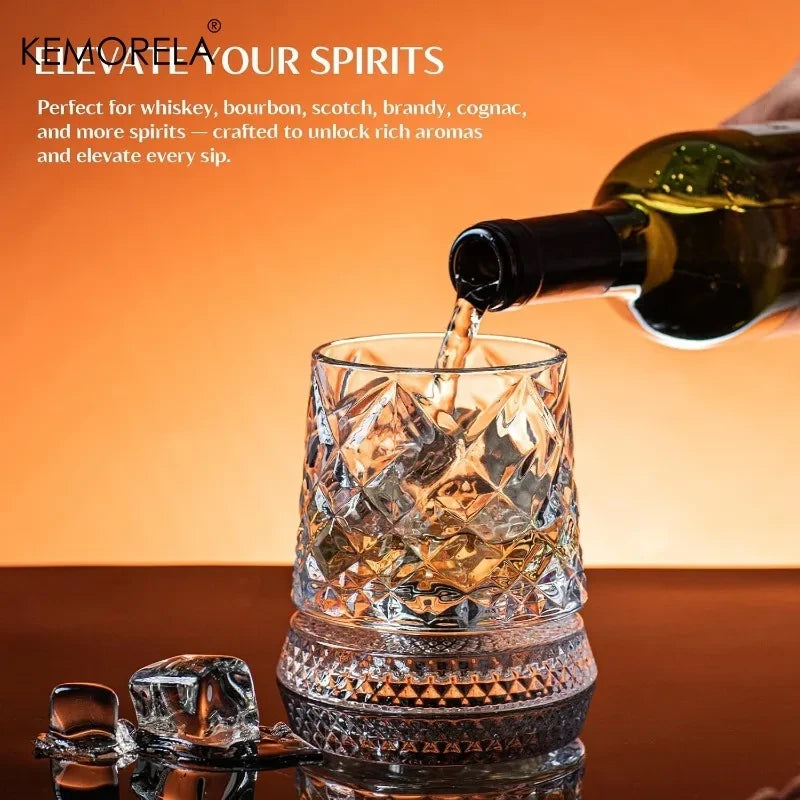 Spinning Whiskey Glass Set